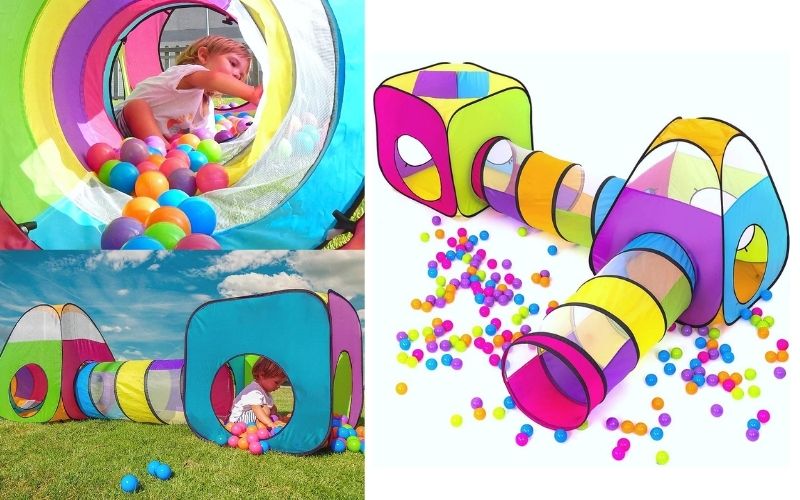 túnel de juegos para niños, casita túnel para bebes, túnel de bolas para niños, juegos de niños de 3 años 